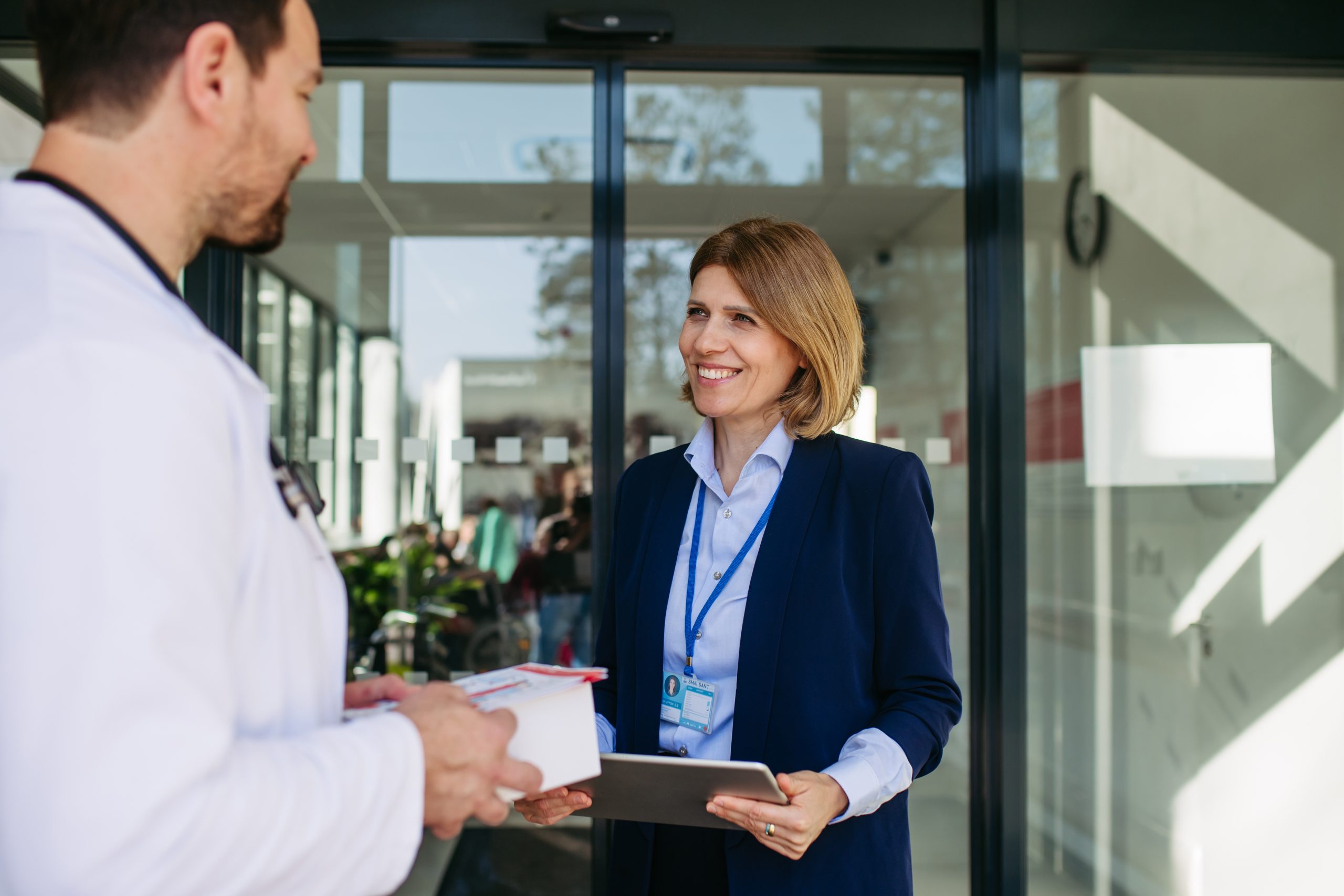 A sales rep enjoys their job